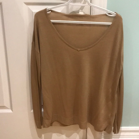 2 for $10 - Beige thin long sleeve sweater